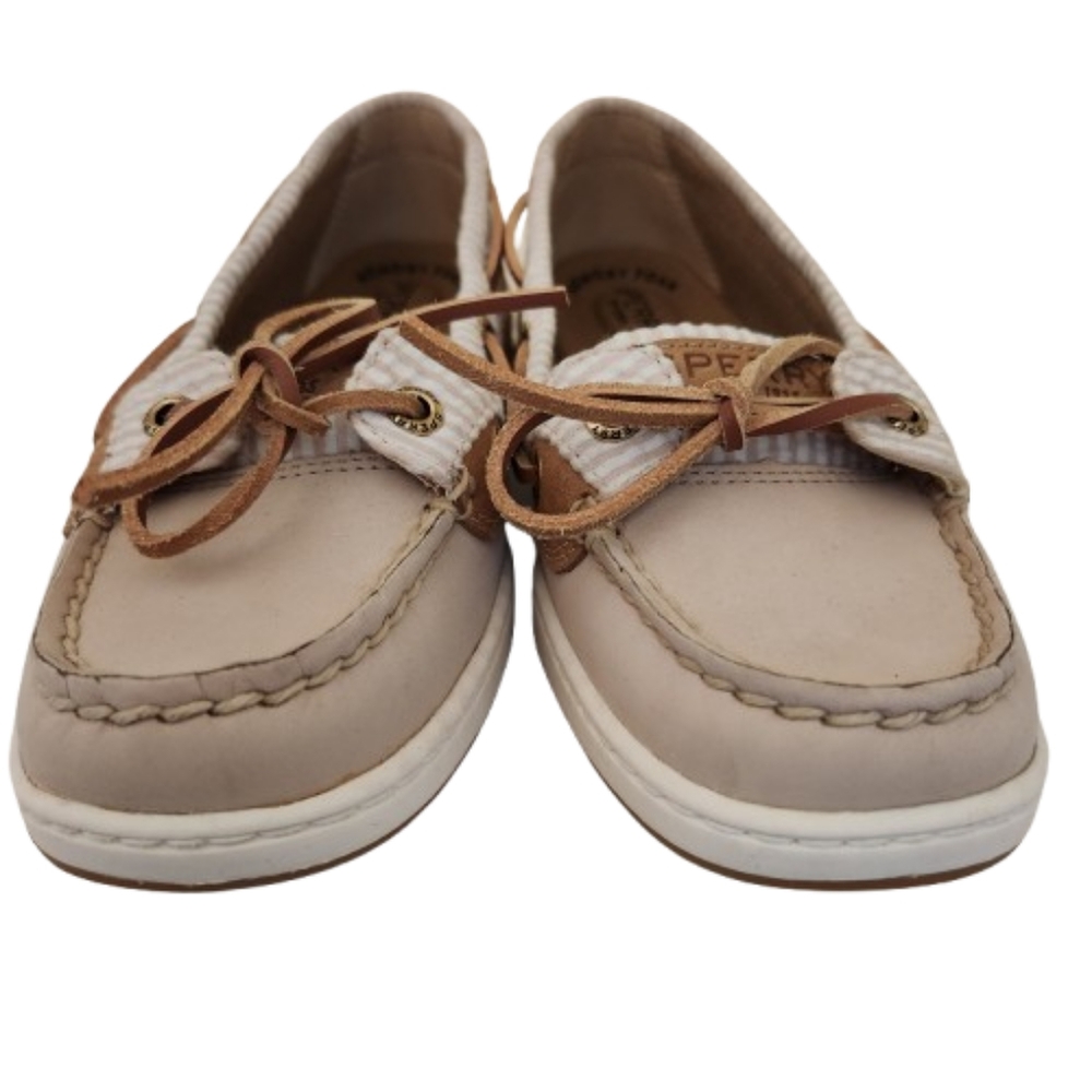 Sperry Angelfish Tan Boat Shoes Size 6.5M - Picture 3 of 12